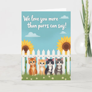 Cartão do Dia das Mães Kitty Loves