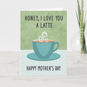 Cartão do Dia das Mães Latte Love
