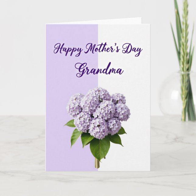 Cartão do Dia das Mães Lavender Mamãe (Frente)