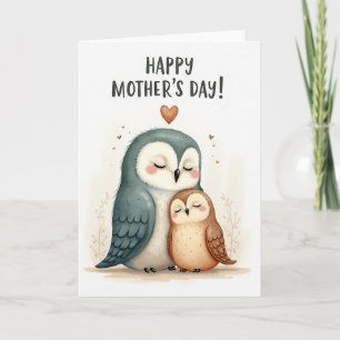 Cartão do Dia das Mães Mais Doce das Aves