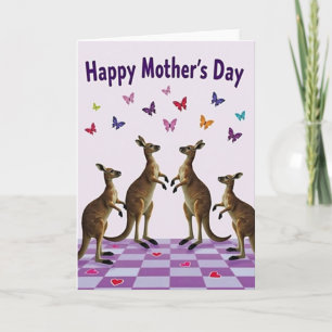 Cartão do Dia das Mães Marsupial