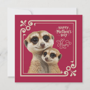 Cartão do Dia das Mães Momentos de Amor de Suricat