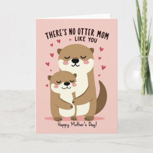 Cartão do Dia das Mães Otter Love