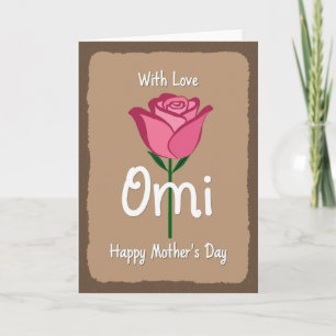 Cartão do Dia das Mães para a Querida Omi