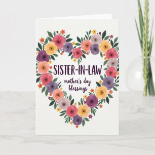 Cartão do Dia das Mães para Cunhada Floral