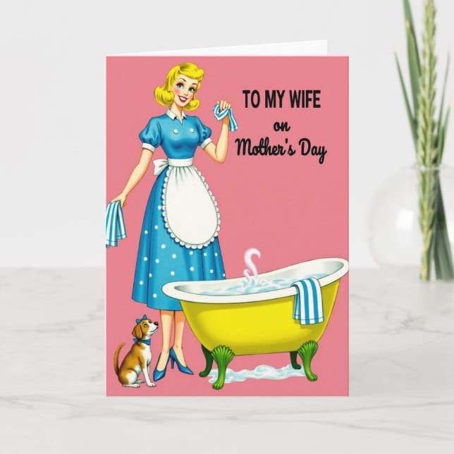 Cartão do Dia das Mães para Esposa Amada (Frente)