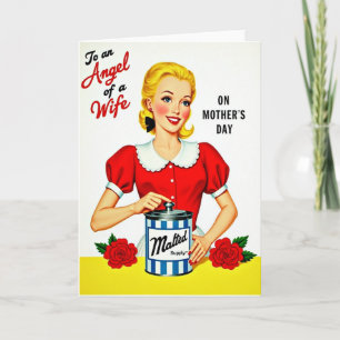 Cartão do Dia das Mães para Esposa Anjo Querido