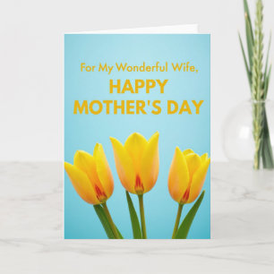 Cartão do Dia das Mães para Esposa Florir
