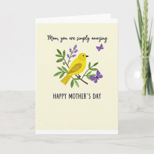 Cartão do Dia das Mães para Mãe Incrível