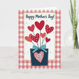 Cartão do Dia das Mães para Nova Mãe