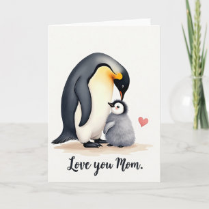 Cartão do Dia das Mães Pássaros Suaves