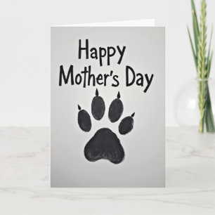Cartão do Dia das Mães Patas Pintadas