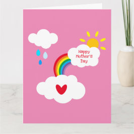 Cartão do Dia das Mães Personalizado do Tempo Arco