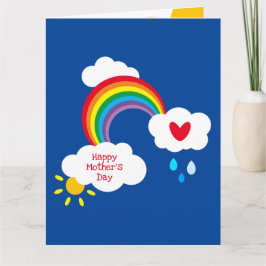 Cartão do Dia das Mães Personalizado do Tempo de A