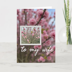 Cartão do Dia das Mães Pink Bloom Wife