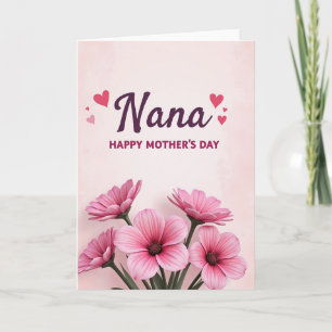 Cartão do Dia das Mães Plum Nana Floral