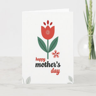 Cartão do Dia das Mães Polka Dot Bloom