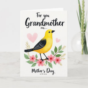 Cartão do Dia das Mães Pretty Bird