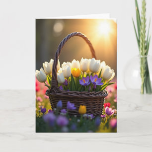 Cartão do Dia das Mães Primavera Ensolarada