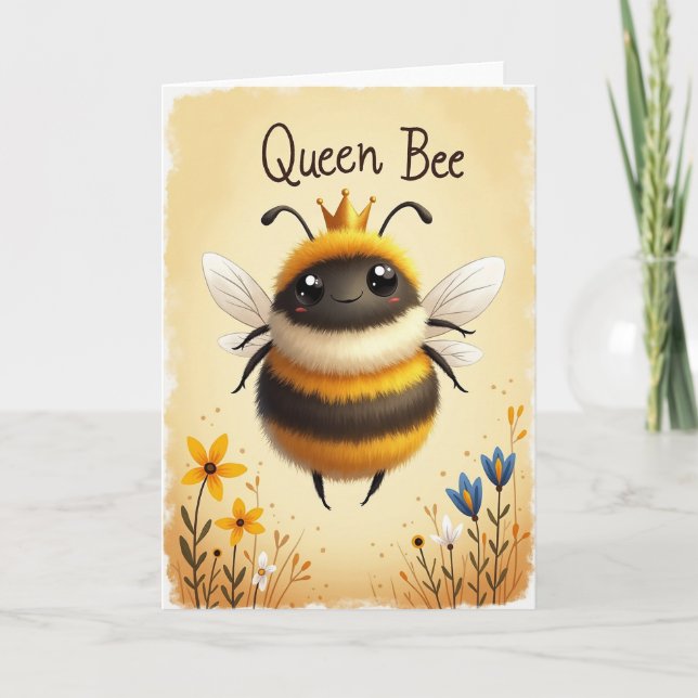 Cartão do Dia das Mães Rainha Áurea Abeille (Frente)