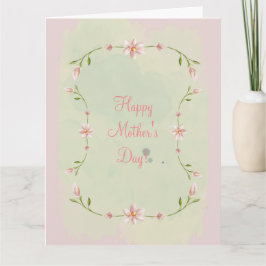 CARTÃO DO DIA DAS MÃES (ROSA)