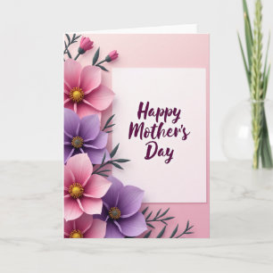 Cartão do Dia das Mães Rosa de Amor