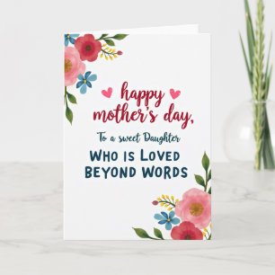 Cartão do Dia das Mães Ruby Blooms