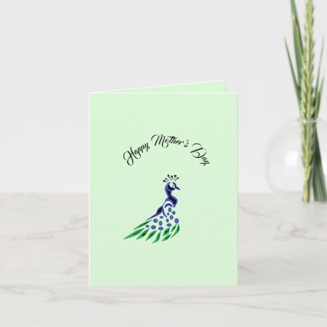 Cartão do Dia das Mães: Saudação à Mãe (Frente)