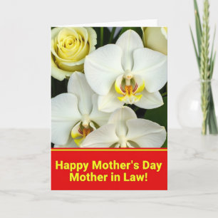 Cartão do Dia das Mães Sereno Branco