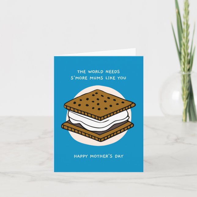 Cartão do Dia das Mães S'more Mums (Frente)