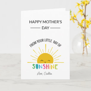 cartão do dia das mães sol