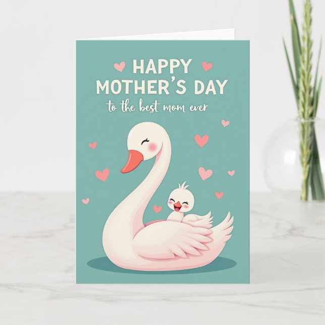 Cartão do Dia das Mães Suave (Frente)