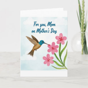 Cartão do Dia das Mães Sweet Bird Floral