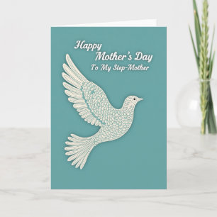 Cartão do Dia das Mães Teal Dove