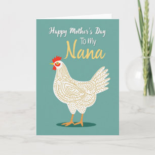 Cartão do Dia das Mães Teal Nana