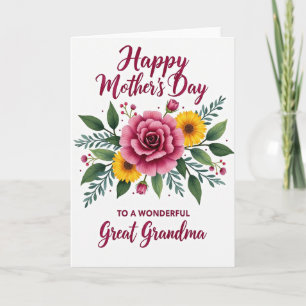 Cartão do Dia das Mães Teal Sprig