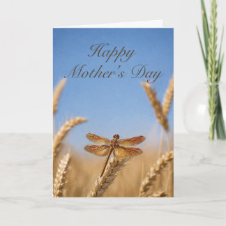 Cartão do Dia das Mães Trigo Dragão Dourado