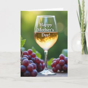 Cartão do Dia das Mães Vinho Rosé