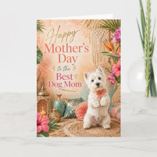 Cartão do Dia das Mães Westie