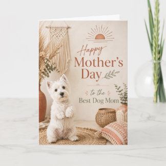 Cartão do Dia das Mães Westie