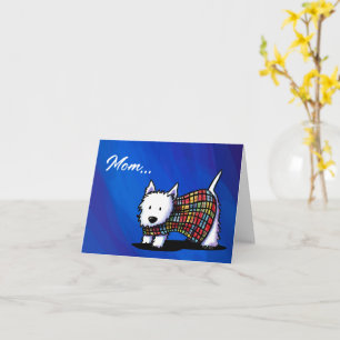 Cartão do Dia das Mães Westie Dog