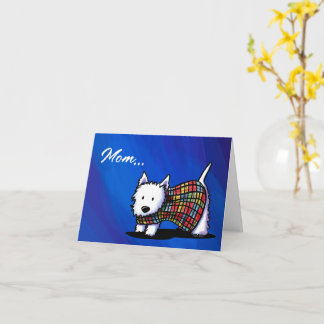 Cartão do Dia das Mães Westie Dog