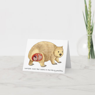 Cartão do Dia das Mães Wombat