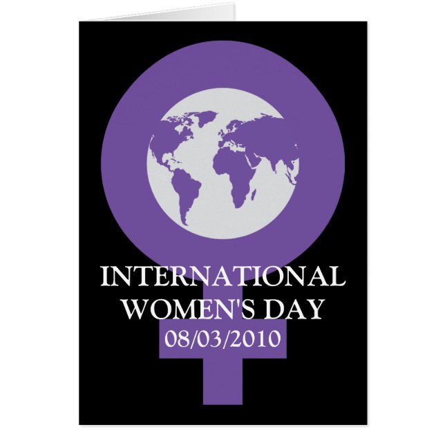 Cartão do dia das mulheres (Frente)