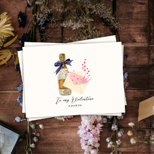 Cartão do dia de Champagne Moderno Elegante