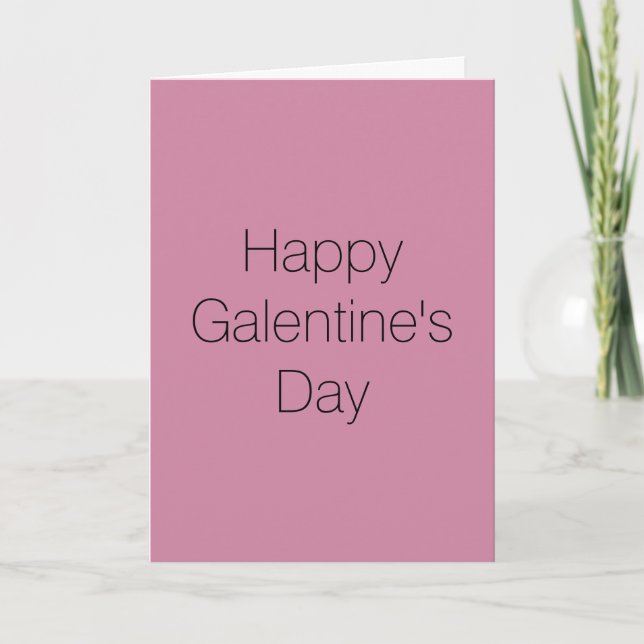 Cartão do dia de Galentine (Frente)