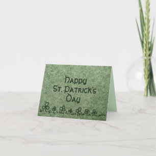 Cartão do Dia de São Patrício com desenho de borda