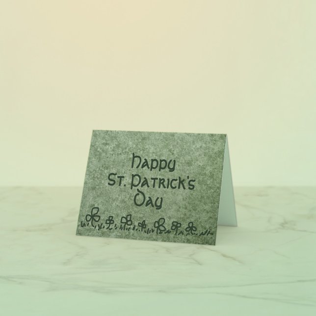 Cartão do Dia de São Patrício com desenho de borda (Criador carregado)