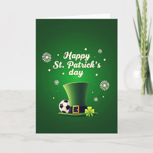Cartão do Dia de São Patrício do Leprechaun Sortud