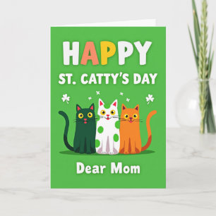 Cartão do Dia de St. Catty Querida Mãe